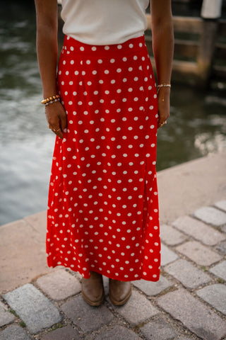 6920 skirt red palermo dots – foto 2