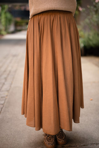 intuition skirt Estel camel