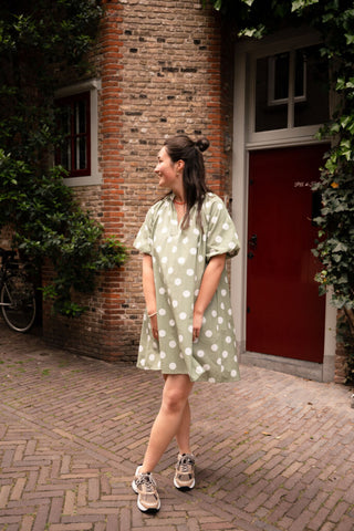 tan dress bella dot mint