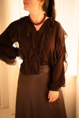 blouse azzurro selin 93288 brown