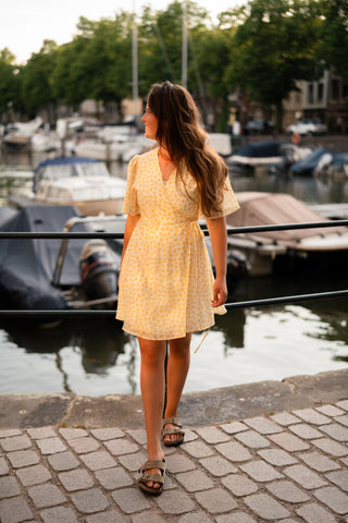 majo 29627 dress bostone yellow flower – foto 4