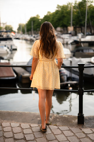 majo 29627 dress bostone yellow flower – foto 3