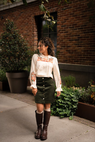 blouse Naomi flower