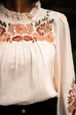 blouse Naomi flower