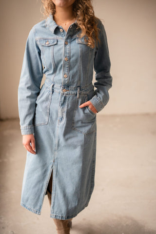 Oranje denim dress 5161 tess