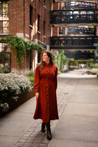 dress terracotta laura