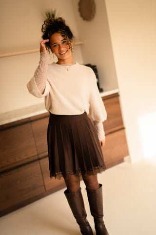 skirt tennis brown lace macy