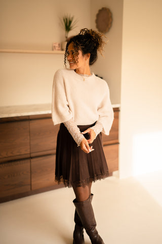 skirt tennis brown lace macy