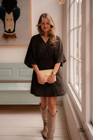 dress lino short brown – foto 3
