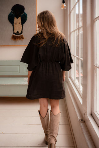 dress lino short brown – foto 4