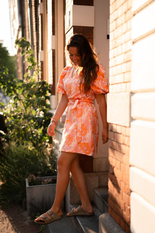 ydence dress kelly orange wedding – foto 3