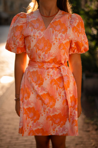 ydence dress kelly orange wedding