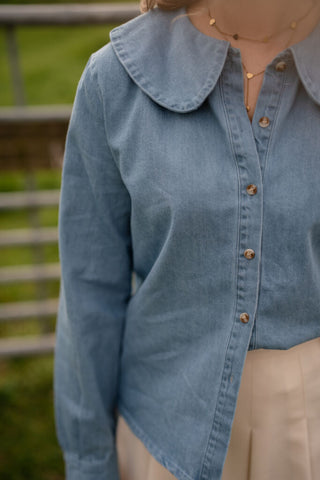 april 6268 denim blouse kraag