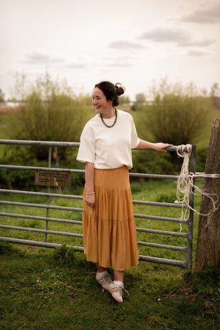 april 519 skirt mustard vic
