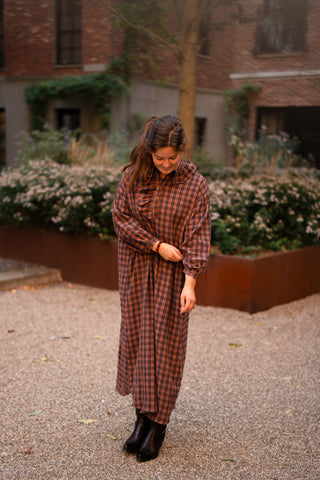 dress viola ruffle