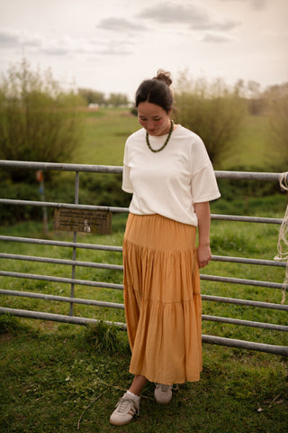 april 519 skirt mustard vic – foto 3