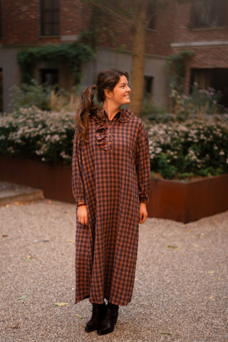 dress viola ruffle
