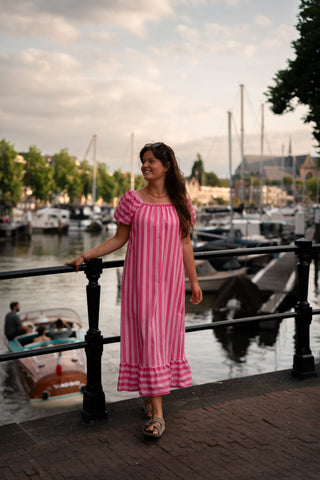 6817 dress zakynthos stripe pink/light – foto 5