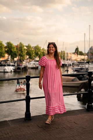 6817 dress zakynthos stripe pink/light – foto 4
