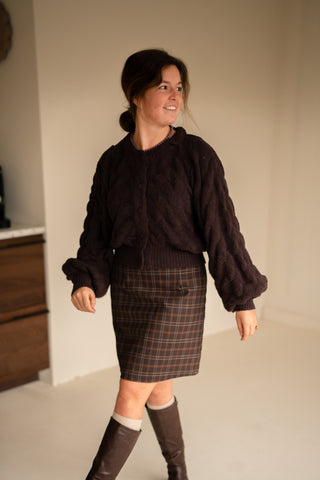 cardigan elenza 6982 puff brown