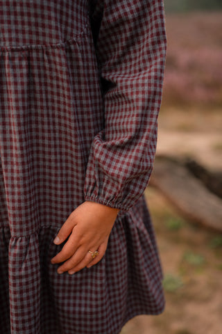 lala dress block bordeaux