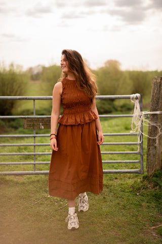 atelier 1725 choco top smocked – foto 3
