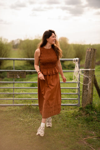atelier 1725 choco top smocked – foto 4