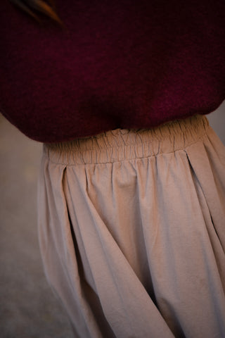 puck skirt velvet ecru
