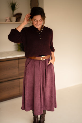 cardigan minne burgundy