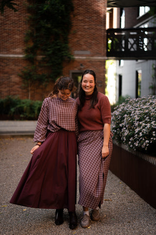 intuition skirt Estel bordeaux