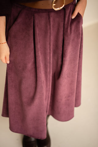 Skirt Fiona rib prune