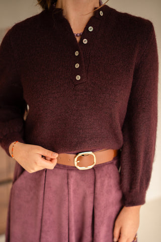 cardigan minne burgundy