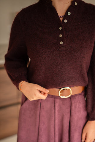 cardigan minne burgundy