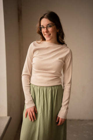 Twisted top 7702 beige