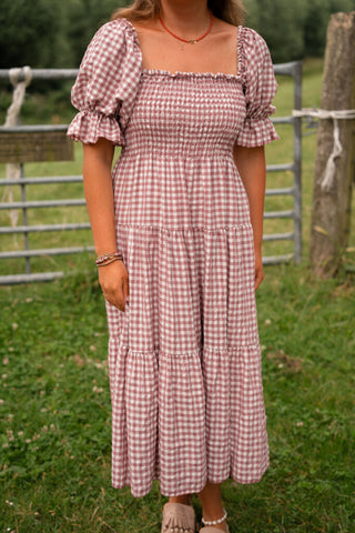saar dress blocked rouge – foto 2