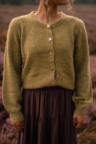 Ydence cardigan eden green