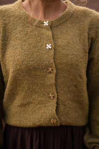Ydence cardigan eden green