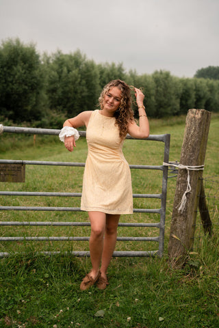 azzurro dress 95256 fleur yellow