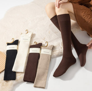knee socks black