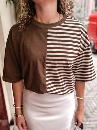Azzurro 9182 beige/brown tamar shirt – foto 2