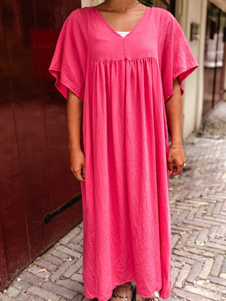 Azzurro 3055 dress long fuchsia sanne – foto 7