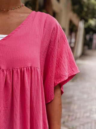 Azzurro 3055 dress long fuchsia sanne – foto 8