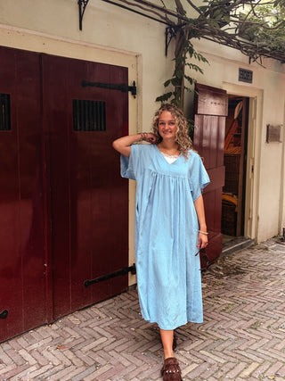 Azzurro 3055 dress long blue sanne – foto 6