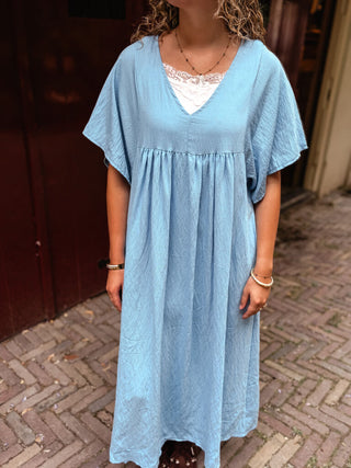Azzurro 3055 dress long blue sanne – foto 2