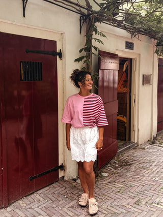 Azzurro 9182 burgundy/pink tamar shirt – foto 4