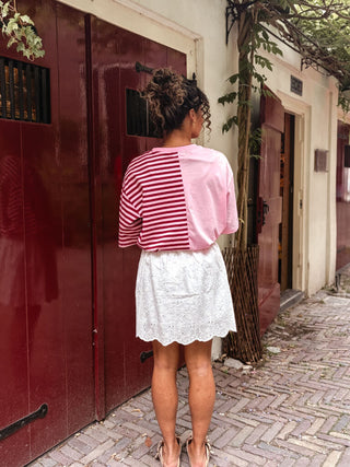 Azzurro 9182 burgundy/pink tamar shirt – foto 5