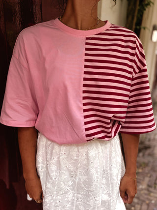 Azzurro 9182 burgundy/pink tamar shirt – foto 2