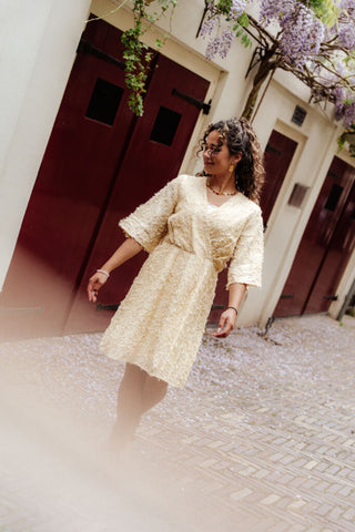 95259 azzurro dress Katja yellow – foto 3