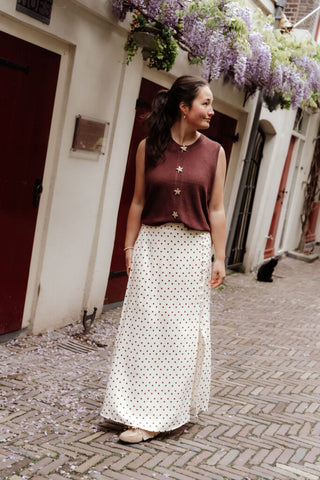 ydence knitted top mona brown – foto 6