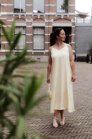 ydence dress vanessa soft yellow